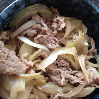 すき焼きのたれで簡単牛丼